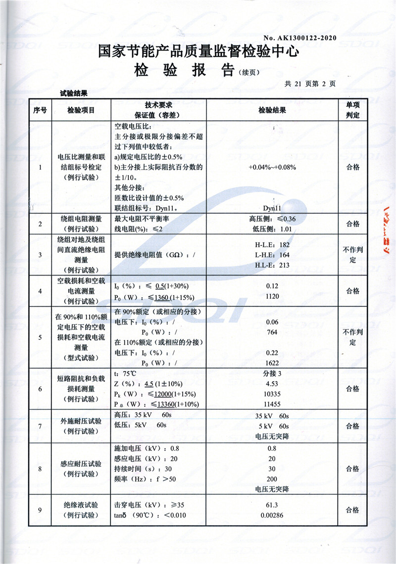 高低压试验报告-S11-1250巴楚巴楚巴楚油浸式变压器-2.jpg